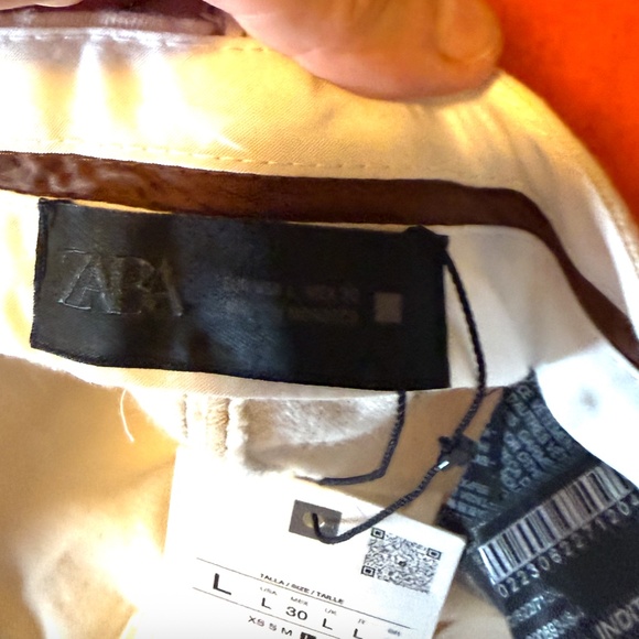 Zara ecru low rise topstitched bootcut jeans NWT - Picture 10 of 14